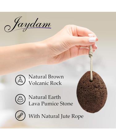 Jaydam 3 in 1 Natural Volcanic Pumice Stone Gift Set for Calluses, Warts, and Dry Skin Care - Foot Scrubber and Home Pedicure Tool - Buy Online on GoSupps.com