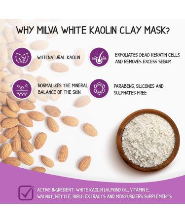 Milva Haarmask Clay 250ml | Natural Extracts & Oils for Deep Clean Moisture & Volume | Best Hair Treatment - Buy Online on GoSupps.com