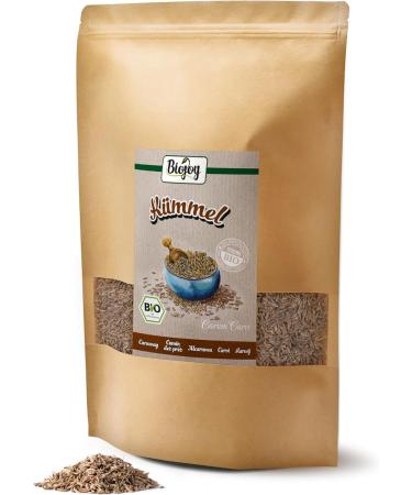 Biojoy Organic caraway seeds (1 kg) whole Meadow cumin without additives (Carum Carvi) - Buy Online on GoSupps.com