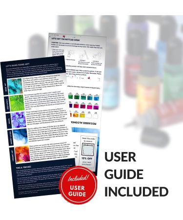 24-Piece Alcohol Ink Set - Highly Saturated, Acid-Free & Fast-Drying Inks for Tumblers, Resin Art, Glass & Metal - Buy Online on GoSupps.com