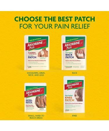 ABSORBINE JR. Micro Back Arthritis Neck Foot Shoulder Pain Relief Patches - 60 Count - Buy Online on GoSupps.com