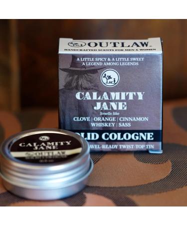 Spicy and Sweet Solid Cologne - Clove Orange Cinnamon Whiskey Scent - Calamity Jane by Outlaw - Men's or Women's Cologne - Buy Online on GoSupps.com