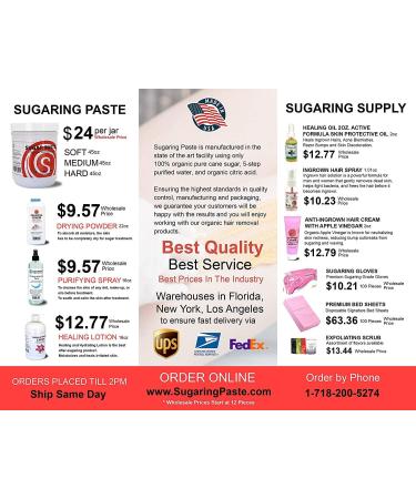 Organic Sugar Paste Wax for Bikini & Brazilian Waxing + Applicator & Gloves Set - Buy Online on GoSupps.com