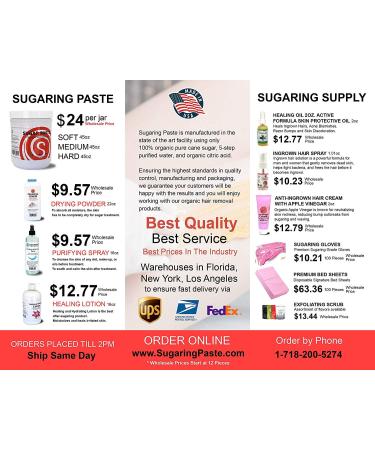 Sugaring Paste for Home Use - Hair Removal for Bikini, Brazilian, Legs, Arms, Chest, Back + Tweezer - Buy Online on GoSupps.com