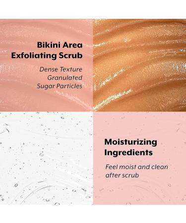 YNOTCARE Exfoliating Sugar Scrub for Bikini Intimate Area - Sensitive Skin, Prevent Ingrown Hair and Razor Bumps, Strawberry 8.81oz - Buy Online on GoSupps.com