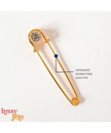 Hissy Fete Divorce Party Decorations Set - Gold Single Headband and High-End Foil Sash with Rhinestone Pin Closure - Buy Online on GoSupps.com