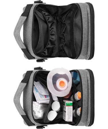 CURMIO Insulin Cooler Bag - Insulated Diabetic Travel Case for Medicine Storage, Gray - Buy Online on GoSupps.com