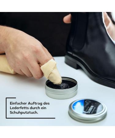 Kaps Quality Shoe Dubbin Wax 100ml - Black Leather Nourishment & Waterproofing - Buy Online on GoSupps.com