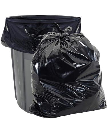 Aluf Plastics Heavy Duty 55 Gallon Trash Bags - (Value 50 Pack) - 1.5 MIL equivalent Industrial Strength Plastic 35