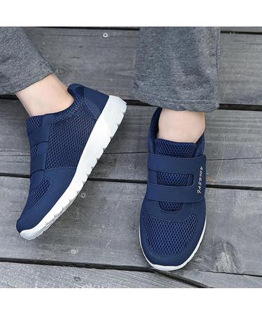 Neuropathy Shoes for Women - Adjustable Extra Wide Diabetic Footwear for Swollen Feet Breathable & Comfortable Relief in Size 8.5 Blue - Buy Online on GoSupps.com