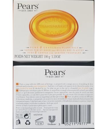 Pears Transparent Soap 3.5oz - Gentle Cleanser for All Skin Types | Buy Internationally Online - Buy Online on GoSupps.com