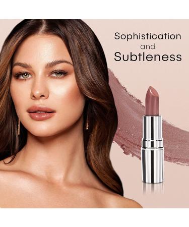 Nude Envie Mocha Lipstick - Certified Vegan, Paraben & Cruelty Free - Enriched with Vitamin E and Jojoba Oil - Buy Online on GoSupps.com