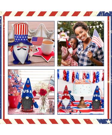 APODESS 18 Pcs Precut Gnome Beard Independence Day Gnome Faux Fur Costume Beard Handmade Dwarf Beard for Crafts 4th of July Patriotic Halloween Fall Christmas Party Decor - Buy Online on GoSupps.com
