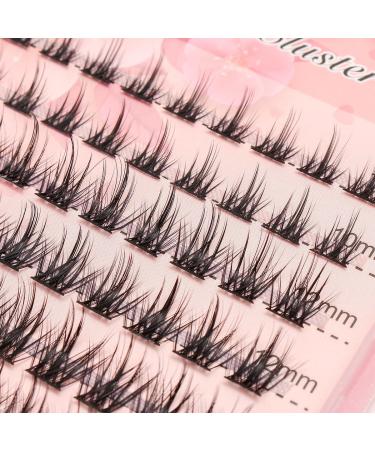 Bodermincer D Curl DIY Clusters Eyelash Extension Segmented Lashes Bundle - 120 Volume Natural Eyelashes (10-12-14-16mm Mix) - Buy Online on GoSupps.com