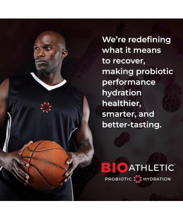 BioAthletic Probiotic + Electrolyte Hydration Drink Mix with Vitamins D & B12 USDA Organic NSF Certified for Sport Subtle Pineapple Lychee Flavor Naturally Light Taste 10 Sticks - Buy Online on GoSupps.com
