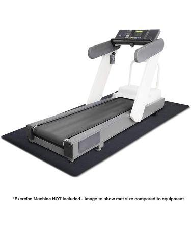 MotionTex Exercise Equipment Mat - 36 x 84 Black | Home Gym Floor Protection for Treadmill, Stationary Bike, Rowing Machine, Elliptical - Fitness Equipment Mat - Buy Online on GoSupps.com