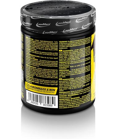 Ironmaxx Upper Zero Lemon 440g | Sugar-Free Training Booster with L-Citrulline L-Arginine Taurine L-Glutamine & Green Tea Extract | 200mg Caffeine per Serving | International Shipping Available - Buy Online on GoSupps.com