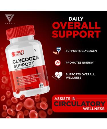 (2 Pack) Sweet Relief Glycogen Capsules Sweet Relief Glycogen Health and Wellness Multivitamin Support Supplement Sweet Relief Advanced Maximum Strength Blood Sugar Cleanse Relief (120 Capsules) - Buy Online on GoSupps.com