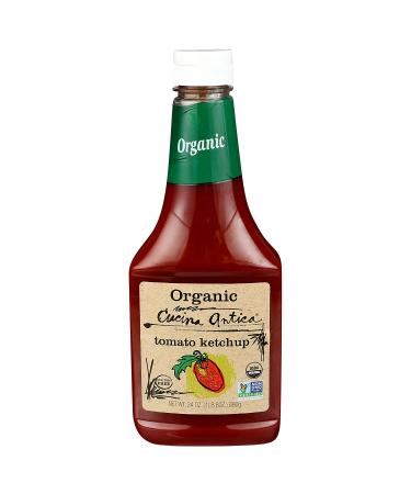 Cucina Antica Organic Ketchup 24oz (Pack of 2) | Non-GMO, Gluten-Free, Keto Friendly - USDA Certified Organic - Buy Online on GoSupps.com