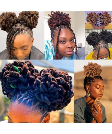 Hair Bun Hairpiece for Women Dreadlocks Bun Afro Puff Drawstring Ponytail Hair Bun Hairpieces Braided Chignon Faux Loc Braids Buns Synthetic Clip in Hair Extensions for Women Hair Chignons(99JHBUGH350 - Buy Online on GoSupps.com