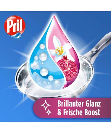 Pril Kraft Gel Power & Pearls - 10x 450ml Hand Dishwashing Detergent for Brilliantly Clean Dishes & Fresh Shine - High Fat Resolution - Buy Online on GoSupps.com