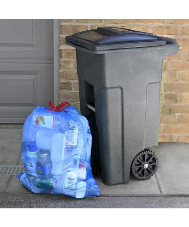 Amazon Basics 13 Gallon Blue Recycling Trash Bags - Buy Online on GoSupps.com