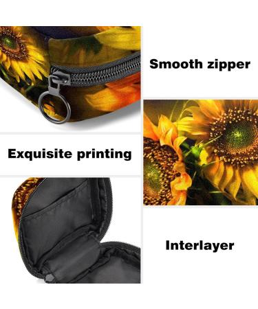 Women's Sunflower Napkin Storage Bag | Portable Menstrual Cup & Bandage Organizer | Perfect for First Period - Buy Online on GoSupps.com