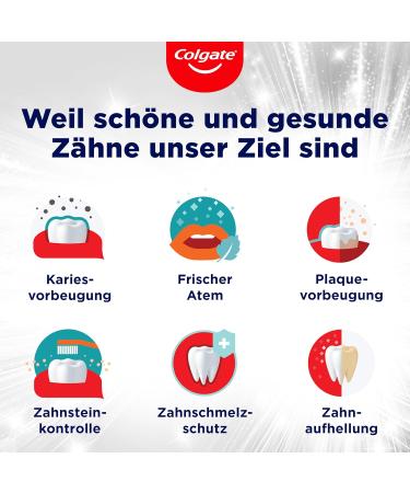 Colgate Complete Ultra White Toothpaste 12x75ml - Gentle Discoloration Removal & All-Round Protection for Healthy Teeth - Natural Tooth Whitening - Buy Online on GoSupps.com