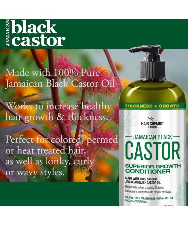Hair Chemist Superior Growth Jamaican Black Castor Conditioner 33.8 oz - Sulfate Free & Natural Ingredients | Best for Healthy Hair - Buy Online on GoSupps.com