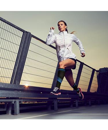 Compression Socks for Women & Men - 6 Pairs 15-20 mmHg for Circulation & Running | L-XL Size Assortment - Buy Online on GoSupps.com