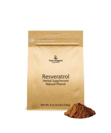 PURE ORIGINAL INGREDIENTS Resveratrol Powder 8 oz Phytoalexin Polygonum Root Extract 8 Ounce (Pack of 1)
