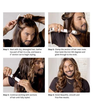 T3 Lucea 1 Professional Digital Ceramic Flat Iron (White/Rose Gold) | 9 Heat Settings for Straightening, Styling, and Curling - Ideal for All Hair Types - Buy Online on GoSupps.com