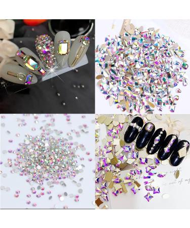 7900 pcs Nail Art Rhinestones Kit 3D Mix Nail Art Rhinestone Crystals Special-Shaped Diamonds Nail Rhinestones for Nails HOINCO Nail Rhinestones for Nail Crystal Kit with Drill Pen and Tweezers Rose 7900 - Buy Online on GoSupps.com
