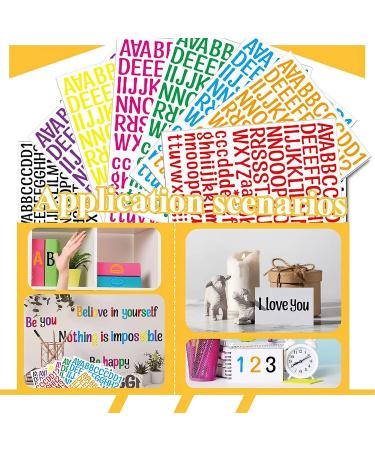 8 Sheets Letter Stickers  1008 Alphabet Stickers 1 inch Vinyl Self-Adhesive Sticker Letters  Black Alphabets ABC Stickers  for DIY Mailbox House Numbers  Scrapbooking Embellishments & Decorations A4 Sticker - Buy Online on GoSupps.com