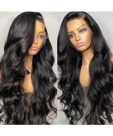 26 Mewill Body Wave Lace Front Wig | 100% Human Hair | 180% Density | HD Lace Frontal | Pre-Plucked with Baby Hair | Natural Color | Black Women - Buy Online on GoSupps.com