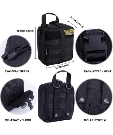 GRULLIN IFAK Trauma First Aid Kit - Military MOLLE Survival Kit for Adventure Travel and Outdoor Activities - Buy Online on GoSupps.com
