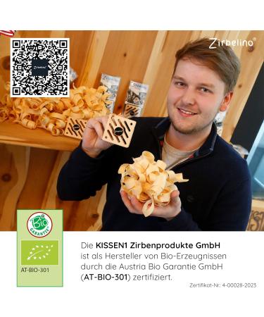 Zirbelino Sauna Pine Cushion 28x16cm | Cotton with Resinous Pine Shavings | Ideal for Bathroom Wardrobe & Sauna - International Shipping - Buy Online on GoSupps.com