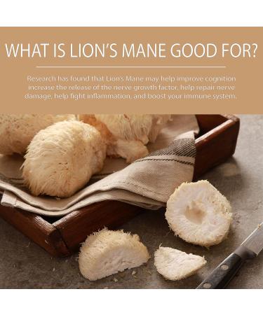 Pura Sol Lion's Mane Mushroom Capsules 10,000mg - Focus & Clarity Supplement - Buy Online on GoSupps.com