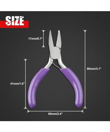 Mini Flat Nose Pliers 3 - Duckbill Miniature Pocket Pliers for Jewelry Making - Buy Online on GoSupps.com