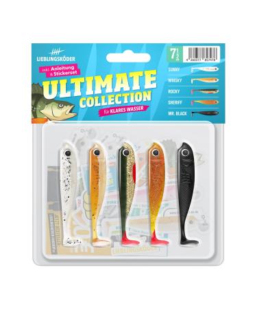 5 favorite baits rubber fish for zander fishing with rubber fish 7.5cm Ultimate Collection clear water