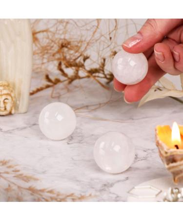 NKlaus 30mm Natural Rock Crystal Snow Crystal Ball - Gemstone Magic Decoration Figure - Buy Online on GoSupps.com
