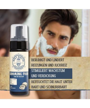 Moisturising Foam for Beard & Moustache - 150 ml | Hydrate & Style Your Facial Hair | International Shipping Available - Buy Online on GoSupps.com