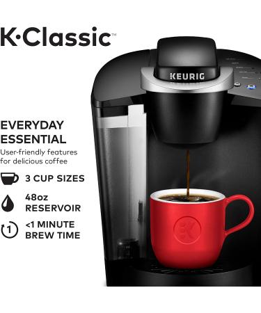 Keurig K-Classic Coffee Maker - Single Serve Pod Brewer, Programmable, Black - Buy Online on GoSupps.com