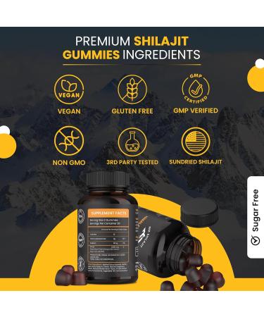 Pure Sundried Himalayan Shilajit Gummy for Men & Women | Organic Shilajit Gummies | Natural 85 Plus Trace Minerals Fulvic Acid | Energy Immunity | Sugar-Free 60 Healthy Gummy Gummies - RaspBerry 60 Count (Pack of 1) - Buy Online on GoSupps.com