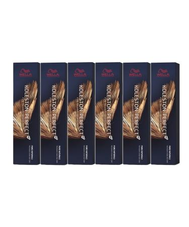 6er Wella Koleston Perfect ME+ 7/01 Medium Blonde Natural Ash 60 ml