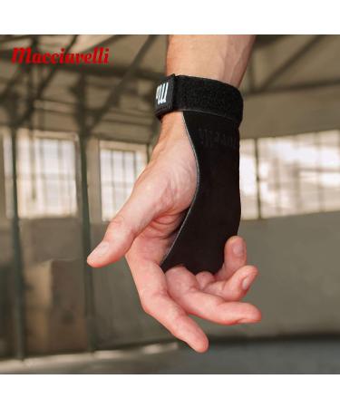 Macciavelli Pull Up Grips | Hand Grips for Calisthenics Cross Training & Gymnastics | Alternative to Fitness Gloves - Black - Buy Online on GoSupps.com