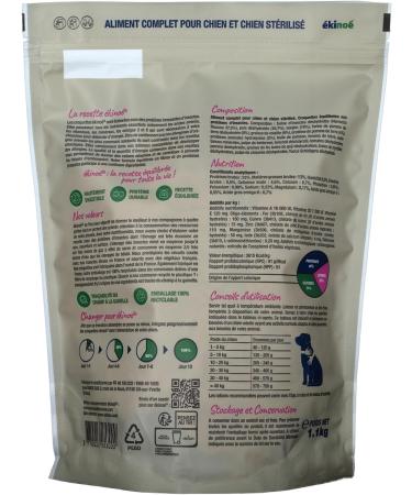 Hypoallergenic Croquettes for Dogs and Sterilized Dogs Adult or Senior - Balanced Recipe with Insect Proteins made in France - 1.1 Kg Bag - Buy Online on GoSupps.com