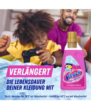 Vanish Oxi Action Gel Pink 1.5L - Chlorine-Free Stain Remover & Laundry Booster for Colored Clothes | International Shipping - Buy Online on GoSupps.com