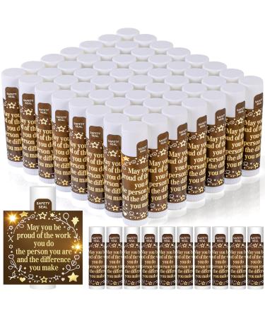 DMSKY Employee Appreciation Gifts Lip Balm Bulk 60 Pcs Thank You Gifts for Coworkers Volunteer Staff Appreciation Gifts for Women Men Star