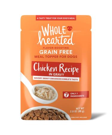 Petco Brand - WholeHearted Chicken Recipe in Gravy Dog Meal Topper 2.8 Ounce (Pack of 6)